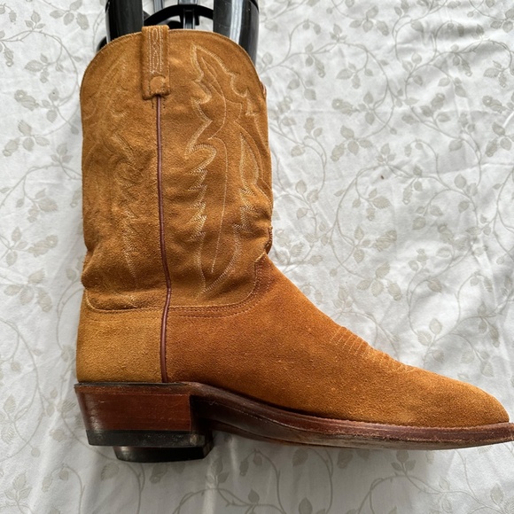 Men's 1883 Lucchese Leather Suede Cowboy Boots - Picture 3 of 9